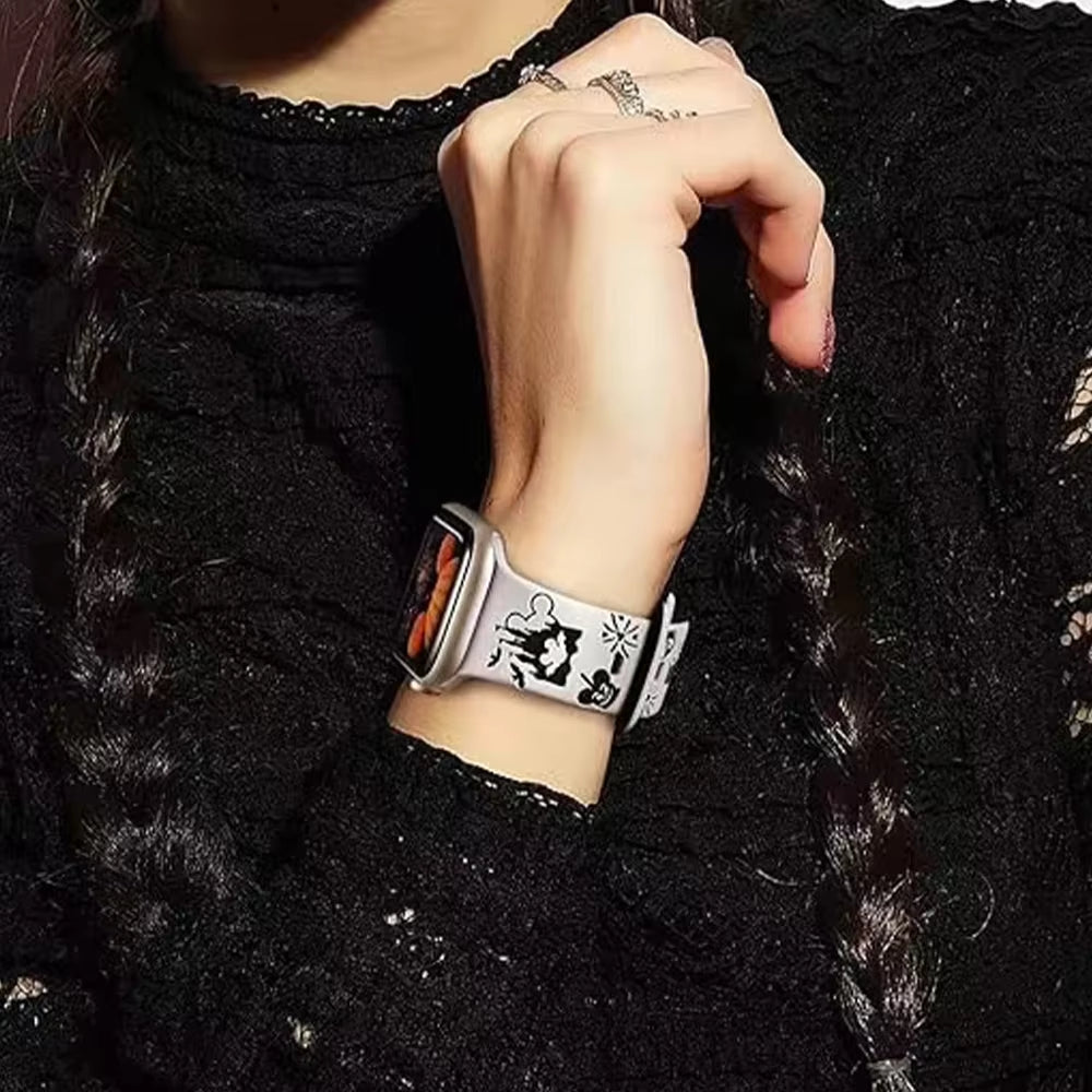 Silicone Halloween Band for Watch Series 10 42/46Mm 9 8 7 6 5 4 Se Ultra2 49Mm Cartoon Strap for Iwatch 41Mm 40 38Mm 44 45