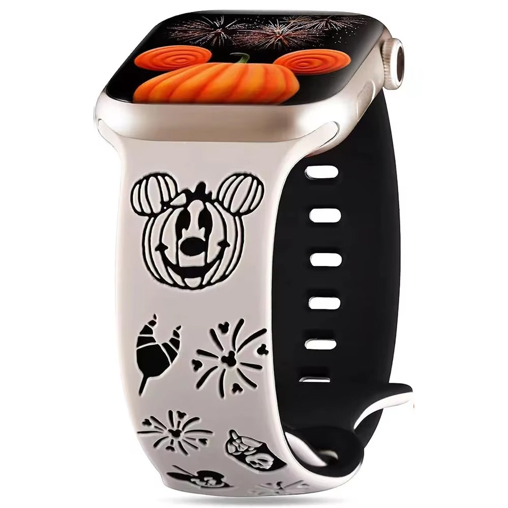 Silicone Halloween Band for Watch Series 10 42/46Mm 9 8 7 6 5 4 Se Ultra2 49Mm Cartoon Strap for Iwatch 41Mm 40 38Mm 44 45