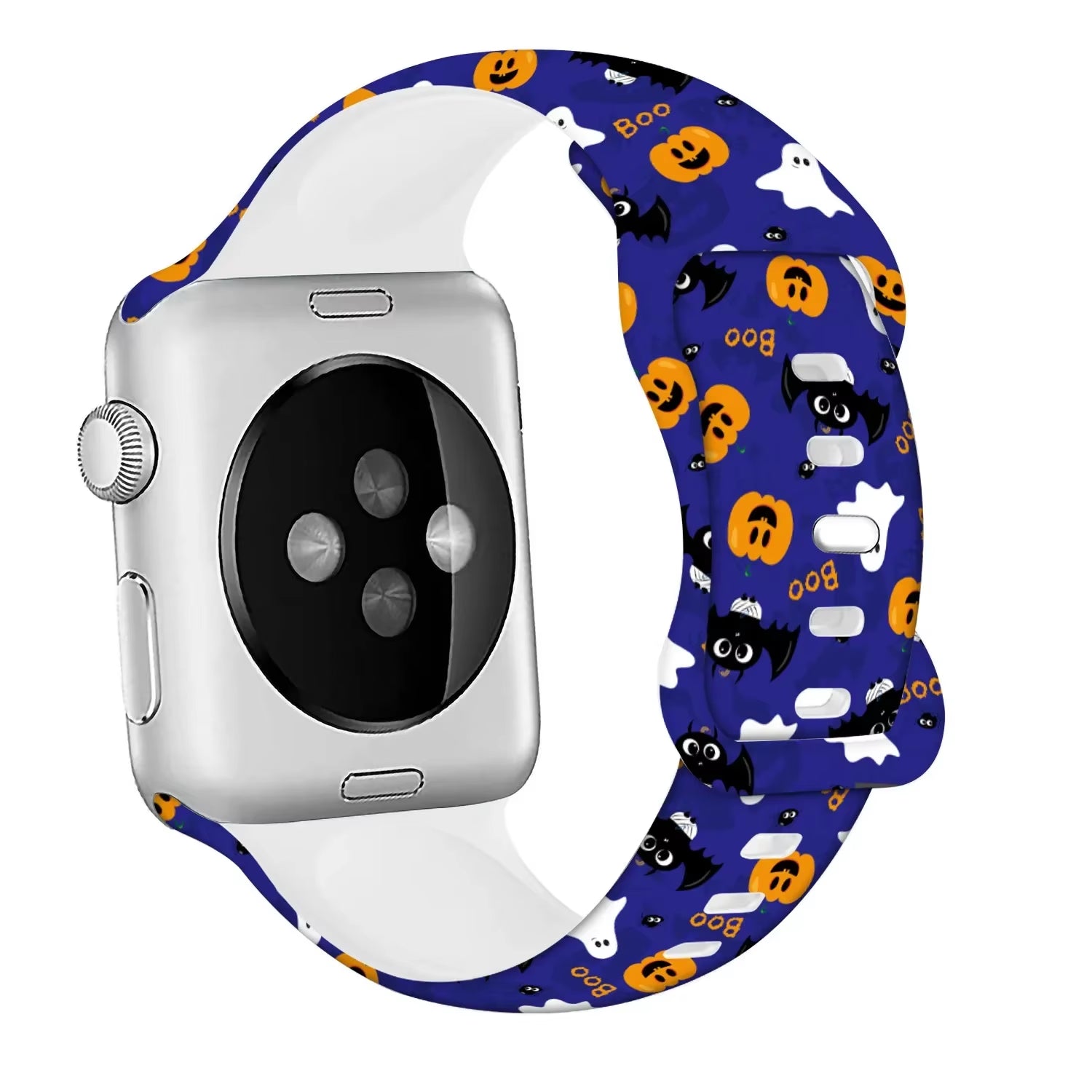 Halloween Silicone Strap for  Watch Ultra 3 49Mm 11 10 42Mm 46Mm 9 8 7 6 5 4 SE Printed Bracelet Iwatch 45Mm 41Mm 44Mm 40Mm