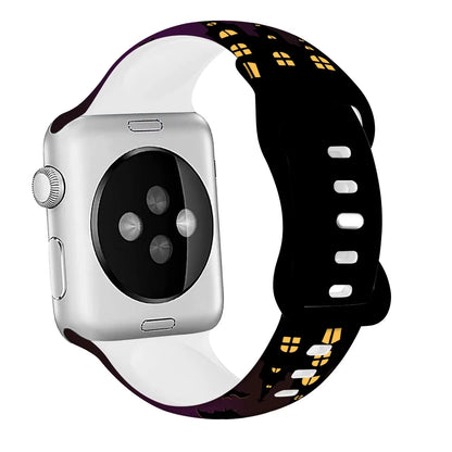 Halloween Silicone Strap for  Watch Ultra 3 49Mm 11 10 42Mm 46Mm 9 8 7 6 5 4 SE Printed Bracelet Iwatch 45Mm 41Mm 44Mm 40Mm