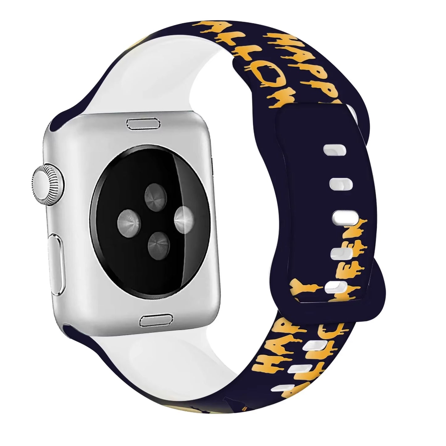 Halloween Silicone Strap for  Watch Ultra 3 49Mm 11 10 42Mm 46Mm 9 8 7 6 5 4 SE Printed Bracelet Iwatch 45Mm 41Mm 44Mm 40Mm