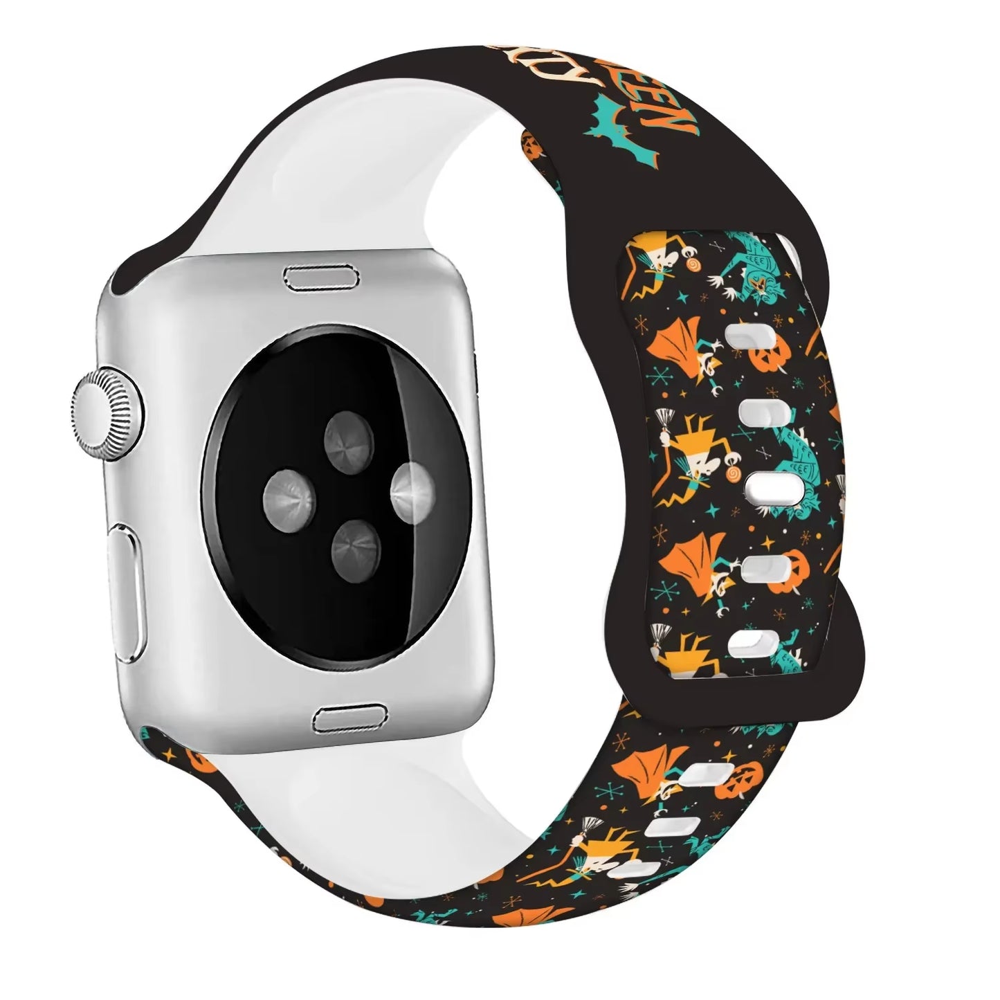 Halloween Silicone Strap for  Watch Ultra 3 49Mm 11 10 42Mm 46Mm 9 8 7 6 5 4 SE Printed Bracelet Iwatch 45Mm 41Mm 44Mm 40Mm